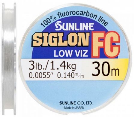 Флюорокарбон Sunline SIG-FC 30 м 0.140 мм 1.4 кг поводковый (1658.01.85)