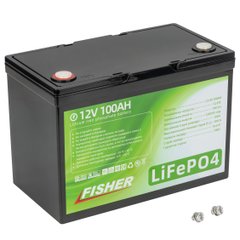 Лититий-ферумный аккумулятор Fisher LIFEPO4 12V 100Ah