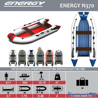 Надувная лодка Energy N370 НДНД