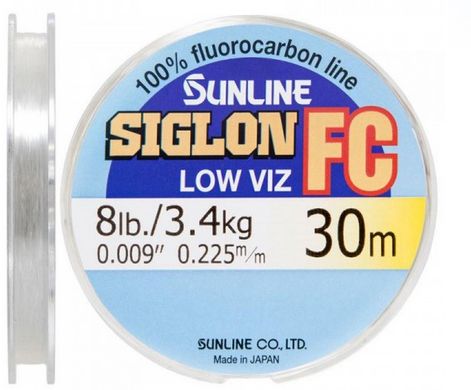 Флюорокарбон Sunline SIG-FC 30 м 0.225 мм 3.4 кг поводковый (1658.01.87)