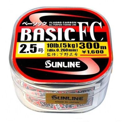 Флюорокарбон Sunline Basic FC 300 м 0.26 мм #2.5 10 Lb (1658.00.97)