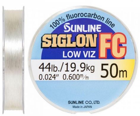Флюорокарбон Sunline SIG-FC 50 м 0.600 мм 19.9 кг поводковый (1658.01.49)