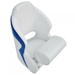Кресло AquaL Flip up с крепежной пластиной серо-синее 12126