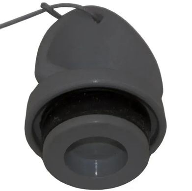 Клапан сливной транцевый 24 мм, пробка, Kolibri серый (11.0021.63)
