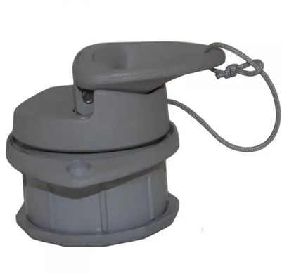 Клапан сливной транцевый 24 мм, пробка, Kolibri серый (11.0021.63)