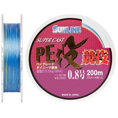 Шнур Sunline S-Cast PE Nagi Kyogi 200 m 0.148 mm 5.5 kg (1658.05.21 60091104)