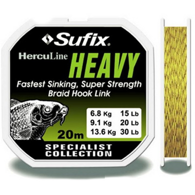 Шнур Sufix Herculine Heavy 20 m 30 lb gravel (DS1BL040SE2A2H)