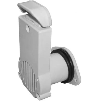 Клапан сливной транцевый 27 мм (шибер) Kolibri серый (11.0032.63)