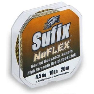 Шнур Sufix NuFlex 20 m 25 lb green/brown