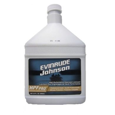 Трансмиссионное масло Evinrude/Johnson Gear Lube, HPF PRO 10 oz (766155 - 779750)