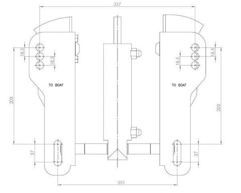 Гидравлический лифт для подвесного лодочного мотора Stronger (HL 1000)