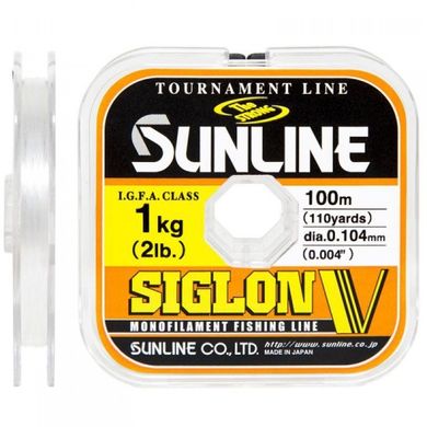 Леска Sunline Siglon V 100 м #0.4/0.104 мм 1 кг (1658.04.95)