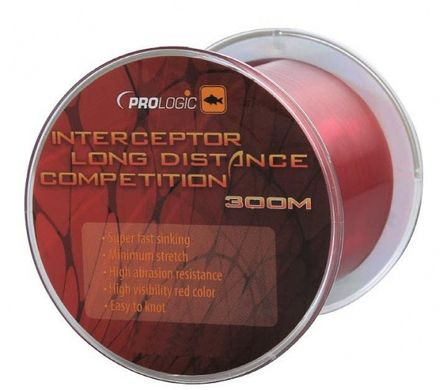 Леска Prologic Interceptor Competition Long Distance 300 m 13 lbs 6.4 kg 0.28 красная