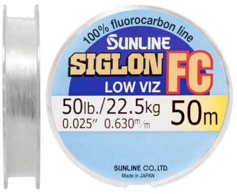 Флюорокарбон Sunline SIG-FC 50 м 0.630 мм 22.5 кг поводковый (1658.01.50)
