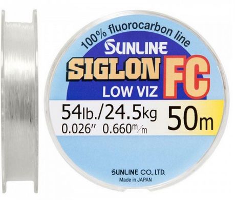 Флюорокарбон Sunline SIG-FC 50 м 0.660 мм 24.5 кг поводковый (1658.01.51)