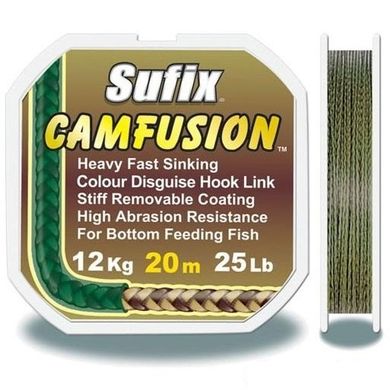 Шнур Sufix CAMFUSION 20 m 15 lb olive camoskin
