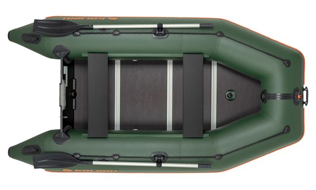 Надувная лодка Колибри КМ-300Д Профи (Kolibri KM-300D) моторная килевая алюминиевый пайол, зелёная