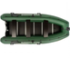 Надувная лодка Колибри КМ-400ДСЛ (Kolibri KM-400DSL) моторная килевая фанерный пайол, зелёная