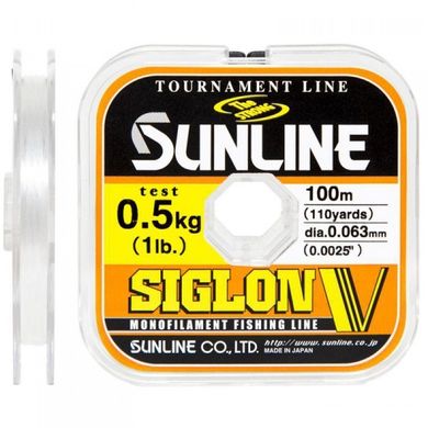 Леска Sunline Siglon V 100 м #0.15/0.063 мм 0.5 кг (1658.04.94)
