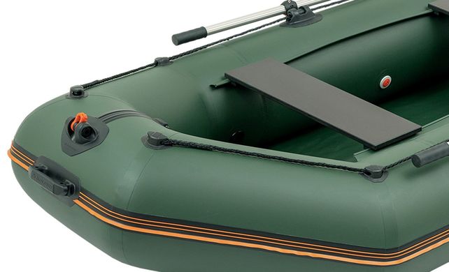 Надувная лодка Колибри КМ-300 (Kolibri KM-300) моторная без настила, зелёная