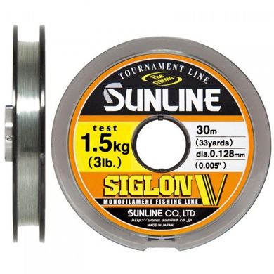 Леска Sunline Siglon V 30 м #0.6/0.128 мм 1.5 кг (1658.04.88)