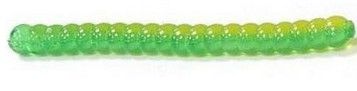 Силикон Big Bite Baits Trout Worm 1" Green/Yellow 10 шт (1838.01.67)