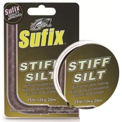 Шнур Sufix STIFF SILT 20 m 25 lb brown