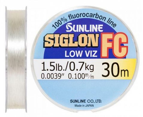 Флюорокарбон Sunline SIG-FC 30 м 0.10 мм 0.7 кг поводковый (1658.05.47)