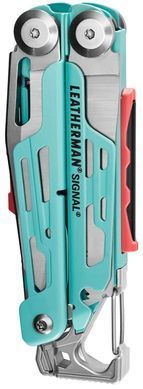 Мультитул Leatherman Signal Aqua Silver, нейлоновый чехол (833187)