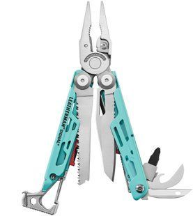 Мультитул Leatherman Signal Aqua Silver, нейлоновый чехол (833187)