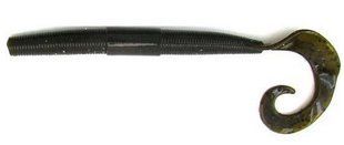 Силикон Big Bite Baits Kriet tail worm 6" Green pumpkin 10 шт (1838.02.23)