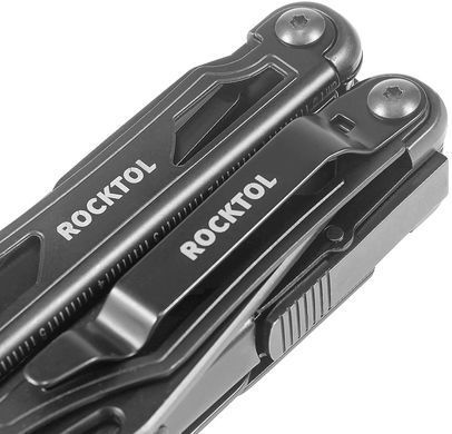 Нож-мультитул Rocktol 12-в-1 в кожаном чехле (ST02B)