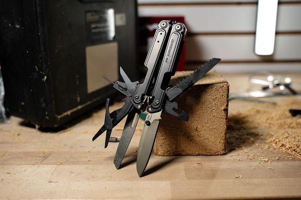 Мультитул Leatherman ARC Obsidian, кожаный чехол 833207