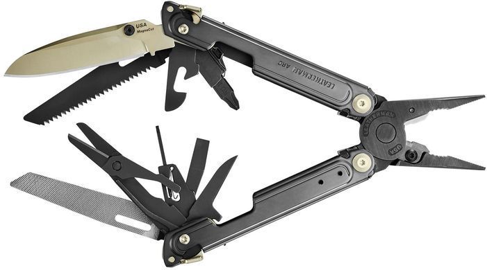 Мультитул Leatherman ARC Obsidian, кожаный чехол 833207