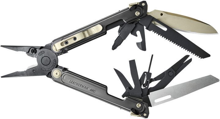 Мультитул Leatherman ARC Obsidian, кожаный чехол 833207