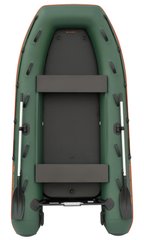 Надувная лодка Колибри КМ-330ХЛ (Kolibri KM-330XL) моторная килевая Air-Deck, зелёная