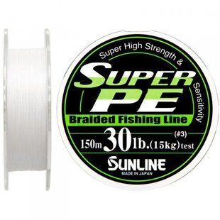 Шнур Sunline Super PE 150 м 0.28 мм 30 LB/15 кг (1658.01.64 63031442)
