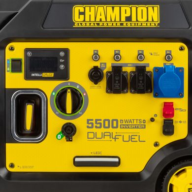 Генератор инверторный Champion C5500i Dual Fuel двухтопливный, закрытого типа (501003-UA)