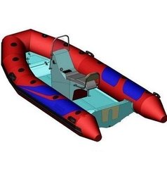 Надувная лодка Adventure Vesta V-450 Sport (темно-серая)