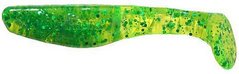 Виброхвост Manns Predator 2.5 CHGBF прозрачно-зеленый-цветные блестки М-056-CHGBF