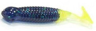 Силикон Big Bite Baits Paddle Tail Grub 2.5" Junebug/Chart 10 шт (1838.01.23)