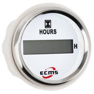 Счетчик моточасов ECMS белый CLH2-WS-HS, 52 мм (801-00055)