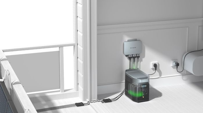 Комплект EcoFlow PowerStream - микроинвертор 800W + аккумуляторная батарея EcoFLow Power Kit 2 kWh