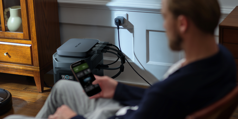 Комплект EcoFlow PowerStream - микроинвертор 800W + аккумуляторная батарея EcoFLow Power Kit 2 kWh