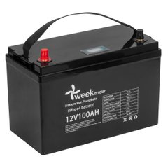 Аккумулятор литий-ферумный Weekender 100Ah 12V LiFePO4 + зарядка 12V 10A (12V100Ah LiFeP04 new)