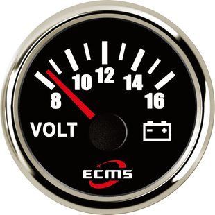 Вольтметр ECMS черный PMV2-BS-8-16 (800-00059)