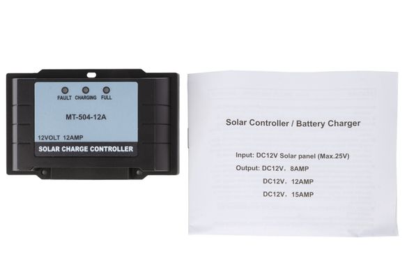 Контроллер заряда солнечной панели Sunegry c высокой степенью защиты IP65 (MT504-12A)