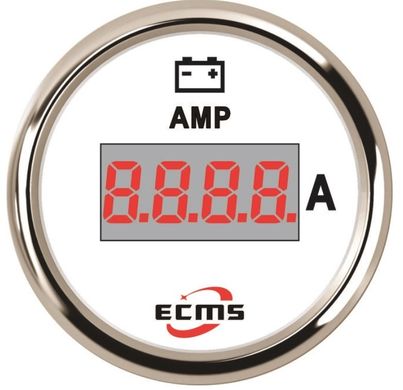 Цифровой амперметр ECMS PEA-WS±150A 52 мм, белый (800-00166)