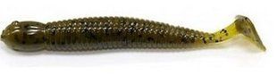 Силикон Big Bite Baits Paddle Tail Grub 3.25" Green Pumpkin 10 шт (1838.01.33)