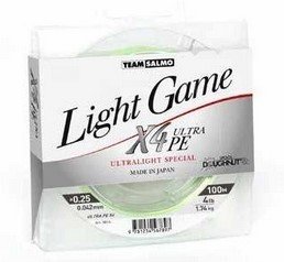 Шнур Salmo Team Salmo Light Game X4 Ultra PE 100 m 5014-006